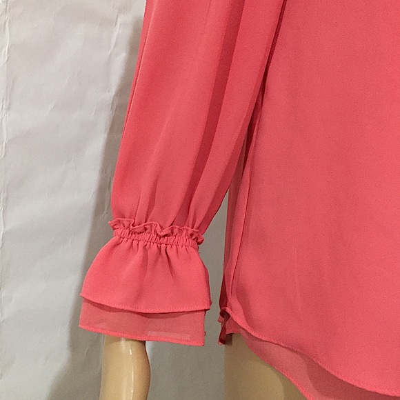 White House Black Market Smocked Ruffle Top - Picture 6 of 16